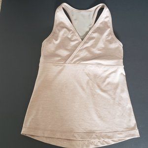 Lululemon Racerback Tank Top Tan Champagne
